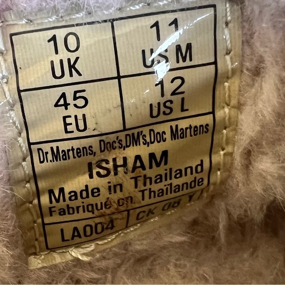 Dr. Martens NEW Unisex ISHAM Faux Shearling Lined Suede Mule Size 11 / 12 #B1904 - Picture 7 of 11